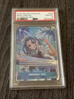 2026 One Piece Eb03-024 Heroines Edition Nefeltari Vivi Alt Art PSA 10 #024 - Image 1