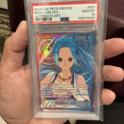 2026 ONE PIECE EB03-ONE PIECE HEROINES EDITION ALT ART NEFELTARI VIVI PSA 10 - Image 1