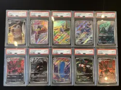 PSA 10 Pokemon Card Japanese Lot Set 10 Ar Art There is scratch on the PSA case - Image 1