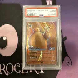 2024 DISNEY LORCANA EN 6-AZURITE SEA #218 BAYMAX ENCHANTED PSA 10 - Image 1