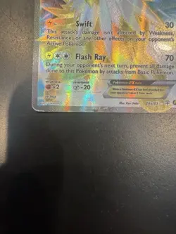 Jolteon EX 28a/83 Generations Pokemon Card -- Damaged - Image 2