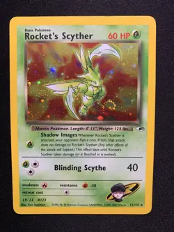 Pokemon Rocket's Scyther 13/132 Gym Heroes Holo Rare Unlimited 2000 - Image 1
