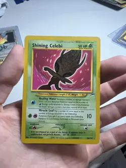 2002 Neo Destiny Shining Celebi 106/105 Holo Foil Pokemon Secret Rare Vintage - Image 3