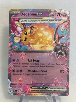 Pokemon Dedenne Ex 93/193 NM Paldea Evolved Scarlet Violet - Image 2