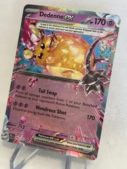 Pokemon Dedenne Ex 93/193 NM Paldea Evolved Scarlet Violet - Image 3