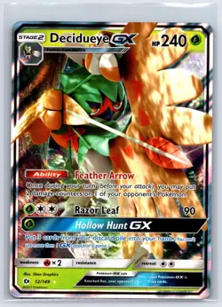 Decidueye GX 12/149 Ultra Rare Sun & Moon Pokemon TCG - Image 1