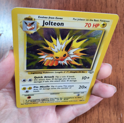 Pokemon TCG Jolteon Jungle 4/64 holo rare 1999 LP - Image 4