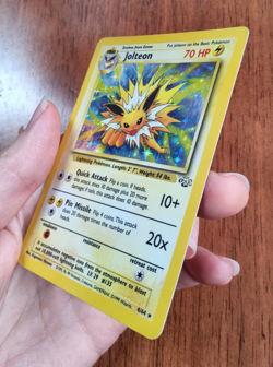 Pokemon TCG Jolteon Jungle 4/64 holo rare 1999 LP - Image 5