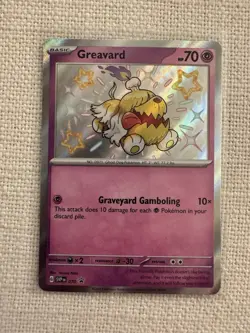 Greavard 070 Shiny Holo SV: Scarlet & Violet Promo Pokemon TCG NM - Image 1