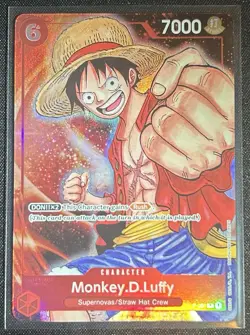 Bandai One Piece Card Game Monkey D. Luffy P-001 Promo Foil 7000 ENG - Image 1