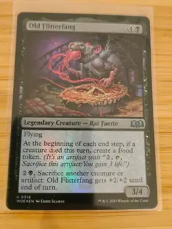 MTG Old Flitterfang (FOIL) 0316 Wilds of Eldraine M/NM Free UK P&P - Image 1
