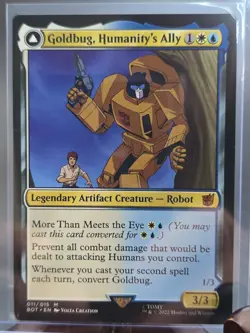 Goldbug, Humanity's Ally Universes Beyond: Transformers MTG Regular Near Mint - Image 3