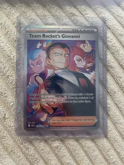Pokemon TCG Team Rocket's Giovanni 238/182 Sv10 Destined Rivals SIR Holo EN - Image 1