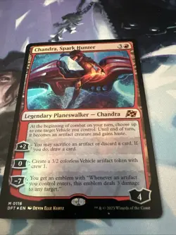 Chandra, Spark Hunter Aetherdrift Foil Card, Near Mint Condition - Image 1