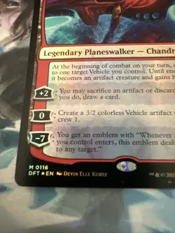 Chandra, Spark Hunter Aetherdrift Foil Card, Near Mint Condition - Image 2