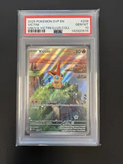 Pokemon TCG Victini 208 SVP Scarlet & Violet Promo Holo English PSA 10 2025 - Image 1