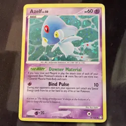 Azelf 4/123 Holo - Mysterious Treasures Pokemon Card - Psychic Type - LP Cond. - Image 1