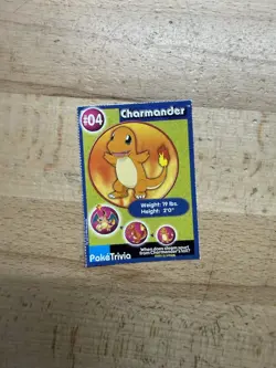 Pokemon Burger King Charmander PokeTrivia Promo LP - Image 1