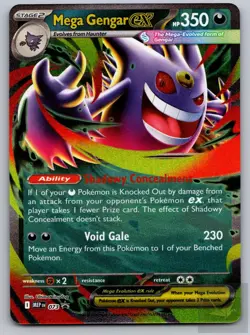 Mega Gengar ex 073 Holo Promo ME: Mega Evolution Promo Pokemon Near Mint - Image 1