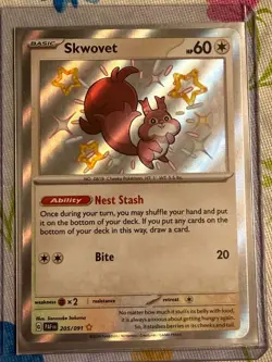 Pokemon TCG - Skwovet 205/091 - Paldean Fates - Image 1