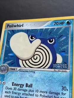 Pokemon TCG Poliwhirl EX Unseen Forces 68/115 Reverse Holo Stamped NM - LP - Image 4