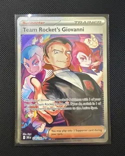 Pokemon TCG Team Rocket's Giovanni 238/182 Sv10: Destined Rivals Holo SIR | NM - Image 1