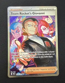 Pokemon TCG Team Rocket's Giovanni 238/182 Sv10: Destined Rivals Holo SIR | NM - Image 2