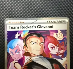 Pokemon TCG Team Rocket's Giovanni 238/182 Sv10: Destined Rivals Holo SIR | NM - Image 3