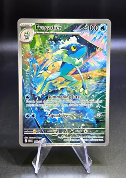 2026 Pokemon Frogadier Full Art Illustration Rare 089/086 Me04 Chaos Rising - Image 1