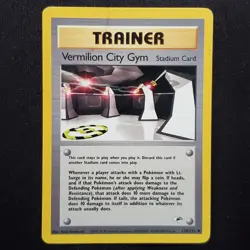 Vermilion City Gym 120/132 Unlimited Uncommon Gym Heroes Pokemon Heavily Played - Image 1