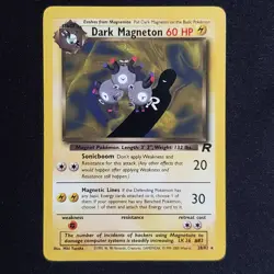 Dark Magneton 28/82 Unlimited Rare Team Rocket Pokemon Lightly Played - Image 1