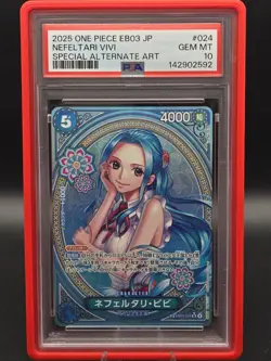 PSA 10 Nefeltari Vivi One Piece CCG EB03-024 SP Foil Super Rare JP - Image 1