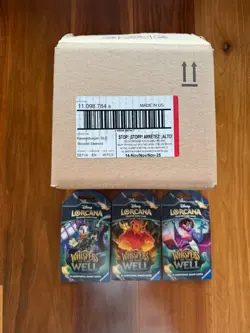 Disney Lorcana TCG Whispers in the Well Booster Blister Pack Case X48 Packs New - Image 1