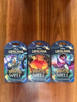 Disney Lorcana TCG Whispers in the Well Booster Blister Pack Case X48 Packs New - Image 2