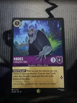 Disney Lorcana Hades - Looking for a Deal 56/204 Whispers in the Well Legendary - Image 1