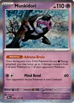 Munkidori 044/131 SV: Prismatic Evolutions Pokemon Card TCG - Image 1
