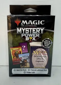 Magic MTG Mystery Power Box Sealed | 2 Booster Packs 1 Foreign Pack 1 Promo Card - Image 1