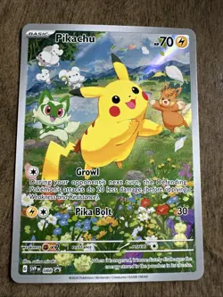 Pokemon TCG Pikachu Sv: Scarlet & Violet 088 Black Star Promo Card Holo - Image 1