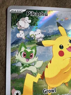 Pokemon TCG Pikachu Sv: Scarlet & Violet 088 Black Star Promo Card Holo - Image 4