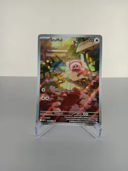Stufful 154/132 ME01: Mega Evolution Illustration Rare Pokemon Card NM - Image 1