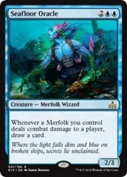 MTG Seafloor Oracle - Foil, Rivals of Ixalan, Lightly Played, English - Image 1