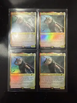 Cloud, Planet's Champion - Promo FOIL - Final Fantasy #3 Rare, NM - Lot Of 4 - Image 1