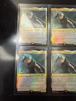Cloud, Planet's Champion - Promo FOIL - Final Fantasy #3 Rare, NM - Lot Of 4 - Image 3