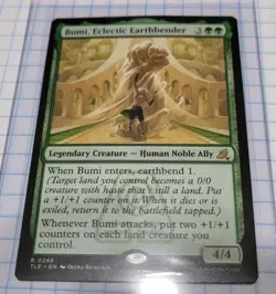 MTG Bumi, Eclectic Earthbender Legendary Creature Green TLE AVATAR RATE - Image 1