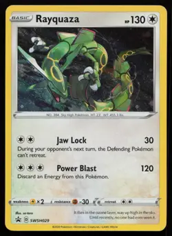 Rayquaza SWSH029 Holo Promo Sword & Shield Promo Pokemon English NM - Image 1