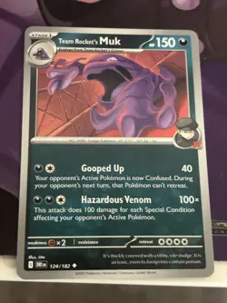 Team Rocket's Muk 124/182 - SV10: Destined Rivals - Uncommon - Pokemon TCG - NM - Image 1