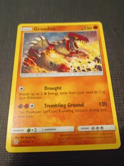 Pokemon TCG Cracked Ice Groudon Card 2019 Cosmic Eclipse 113/236 - Image 1