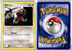 Pokemon Card - Slakoth Mysterious Treasures 99/123 2007 Common Heavily Played - Image 3