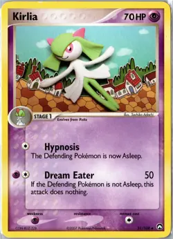 Pokemon Card - Kirlia Power Keepers 31/108 2007 Uncommon Moderately Played - Image 1
