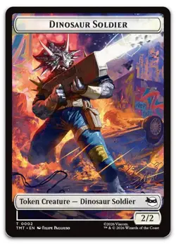 Dinosaur Soldier // Copy Double-Sided Token NM Teenage Mutant Ninja Turtles - Image 1